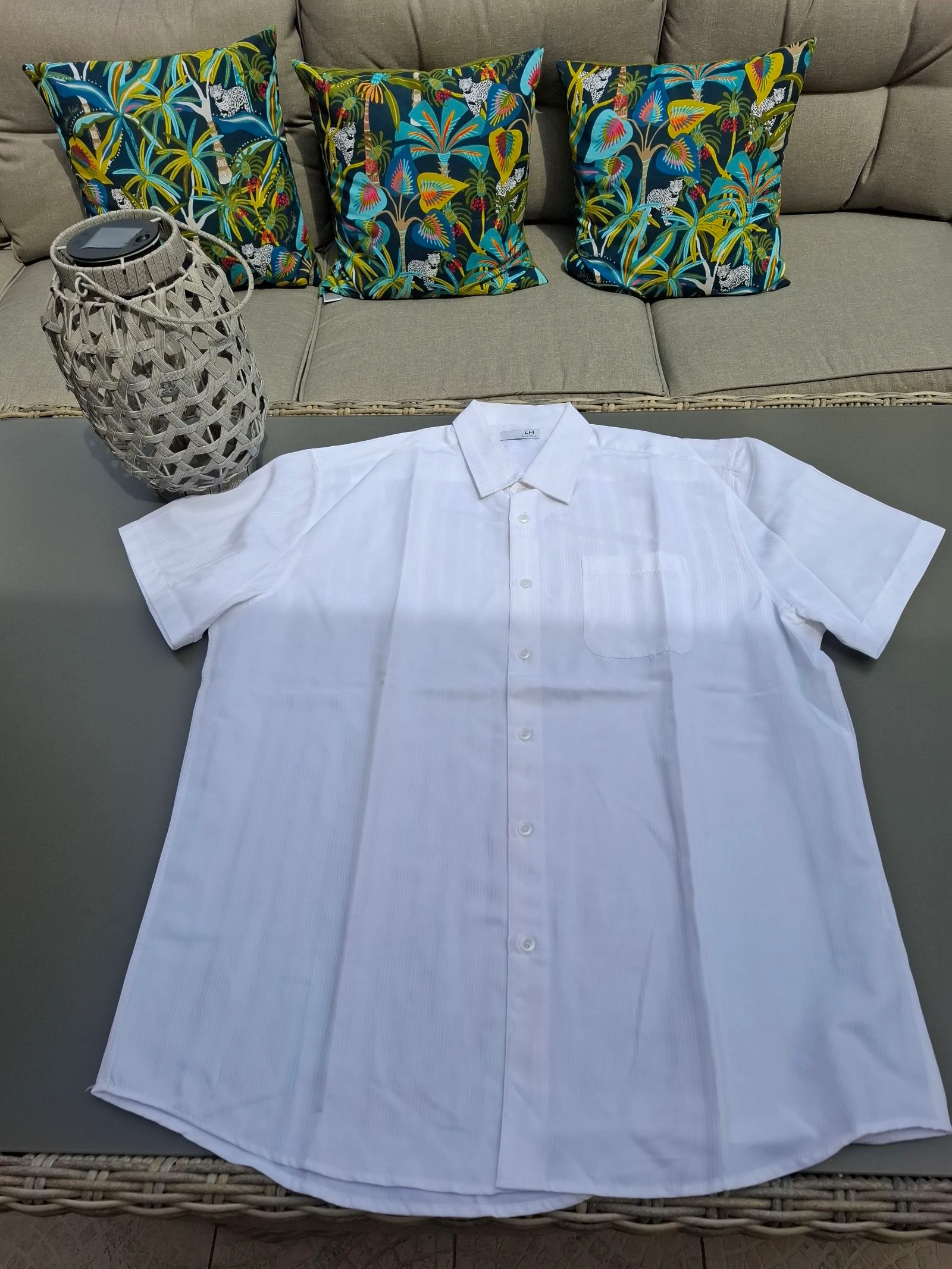 Camisa masculina branca tamanho 44 - muito bom estado – photo 2